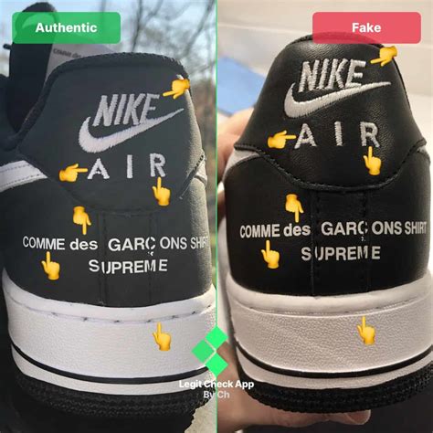 fake cdg supreme nike air force 1|nike air force 1 counterfeit.